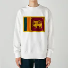 お絵かき屋さんのスリランカの国旗 Heavyweight Crew Neck Sweatshirt