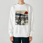 foot8の浮世絵にしてみた3 Heavyweight Crew Neck Sweatshirt