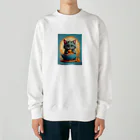 AQUAMETAVERSEのスパゲティーが美味しい アメジスト 2846 Heavyweight Crew Neck Sweatshirt