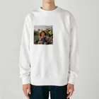 AQUAMETAVERSEの苺狩りで口にほうばんでいる女の子　ラフルール　1859 Heavyweight Crew Neck Sweatshirt