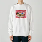 sayayanのラーメンどっぷりくん Heavyweight Crew Neck Sweatshirt