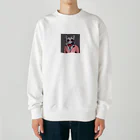 チャランコの部屋のダンディーねこさん Heavyweight Crew Neck Sweatshirt