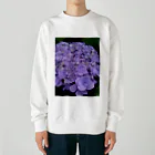 yurisacinの紫陽花（紫） Heavyweight Crew Neck Sweatshirt