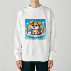 Minoyaの雲に乗った犬 Heavyweight Crew Neck Sweatshirt