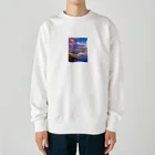 AQUAMETAVERSEの富士山とさくら Heavyweight Crew Neck Sweatshirt