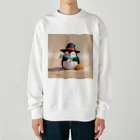 ganeshaのおもちゃの砂を使ったかわいいペンギン Heavyweight Crew Neck Sweatshirt