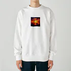 GDWEEDの 夕焼け 景色  Heavyweight Crew Neck Sweatshirt