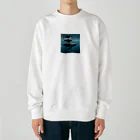 tozaki5573のクジラの親子 Heavyweight Crew Neck Sweatshirt