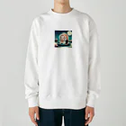 kumak0のお寿司の赤ちゃん Heavyweight Crew Neck Sweatshirt