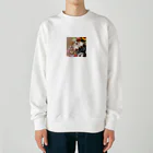 鈴木敏夫のジーパンがかわいいねー犬には　お似合いかも Heavyweight Crew Neck Sweatshirt