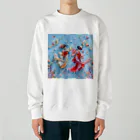 AQUAMETAVERSEの折紙人形アート　なでしこ1478 Heavyweight Crew Neck Sweatshirt