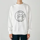 ganeshaのかわいいクマ Heavyweight Crew Neck Sweatshirt