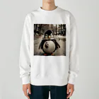 Mt_hatakeのお出かけペンギン Heavyweight Crew Neck Sweatshirt