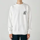 ＊わんこのおうち＊のバイク女子と愛車 Heavyweight Crew Neck Sweatshirt