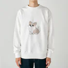 ganeshaのかわいい犬のバックグラウン Heavyweight Crew Neck Sweatshirt