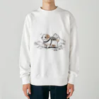 ganeshaのかわいい犬のバックグラウン Heavyweight Crew Neck Sweatshirt