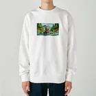 りおりるんの小熊 Heavyweight Crew Neck Sweatshirt