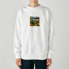 さぷのバカンスなワニ Heavyweight Crew Neck Sweatshirt