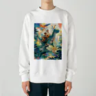 AQUAMETAVERSEの恐竜とジヤングル探検　なでしこ1478 Heavyweight Crew Neck Sweatshirt