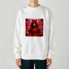 お花屋SUNのFlower R R H（フラワー・レッド ライディング フード） Heavyweight Crew Neck Sweatshirt