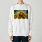 JoyfulMomentsCraftsの黄金とポテト ー Golden and Potato ー Heavyweight Crew Neck Sweatshirt