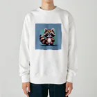 himajinseijin01のドット絵アライグマちゃんTシャツサイズ Heavyweight Crew Neck Sweatshirt