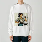 AMERICAN BARのアメコミ風バーテンダー Heavyweight Crew Neck Sweatshirt