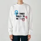 Café Roseraieの「It Takes Balls to be Trans」 Heavyweight Crew Neck Sweatshirt