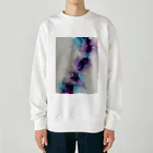 Ink-ArtのInk-Art 大理石風　紫 Heavyweight Crew Neck Sweatshirt