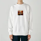 鈴木敏夫の愛らしく　微笑むわんちゃんー Heavyweight Crew Neck Sweatshirt