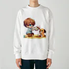 snow-birdのお茶会ごっこ Heavyweight Crew Neck Sweatshirt