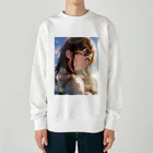 きゃんべるの彼女の微笑み - A Glimpse of Happiness Heavyweight Crew Neck Sweatshirt