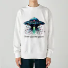 チェリモヤの宇宙冒険UFO 02 Heavyweight Crew Neck Sweatshirt