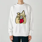 ビビりな番犬くんのビビりな番犬くん Heavyweight Crew Neck Sweatshirt