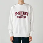 グラフィンのよそいきのTシャツ　エンジ Heavyweight Crew Neck Sweatshirt