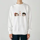 mokugyobuchoの昭和レトロ　ニホンノコドモ Heavyweight Crew Neck Sweatshirt