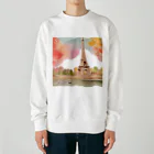 tyu-ripuのparis spring Heavyweight Crew Neck Sweatshirt