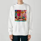 nuuartのドーパミンデコールの色彩美学 Heavyweight Crew Neck Sweatshirt