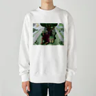 Noedewamaiの百姓と地蔵 Heavyweight Crew Neck Sweatshirt