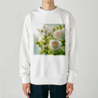 Rパンダ屋の「白薔薇」グッズ Heavyweight Crew Neck Sweatshirt