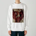 青い猫の人間 Heavyweight Crew Neck Sweatshirt