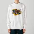 freehandの蜀の将軍・張飛 Heavyweight Crew Neck Sweatshirt