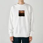 wassanwの日没の風景 Heavyweight Crew Neck Sweatshirt