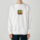 海の幸のトロピカルジュース Heavyweight Crew Neck Sweatshirt