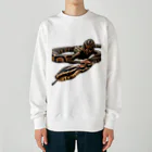 reptilesの怪人ヘビ女 Heavyweight Crew Neck Sweatshirt