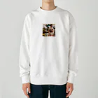 夜兎の和柄女子 Heavyweight Crew Neck Sweatshirt