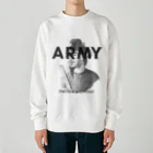 部屋とデニムとわたしのU.S.ARMYな聖徳太子さん Heavyweight Crew Neck Sweatshirt