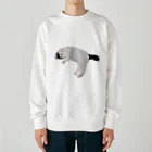 クリスタの尻尾が短い保護猫 たぬちゃん Heavyweight Crew Neck Sweatshirt