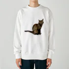 クリスタの保護猫 ポポちゃん Heavyweight Crew Neck Sweatshirt