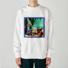 二代目　旬吉。の犬×サーフボード Heavyweight Crew Neck Sweatshirt